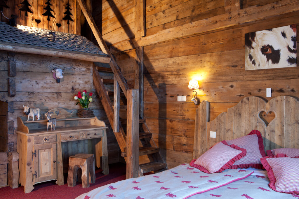 Chambre familiale Duplex hôtel l'Equipe morzine